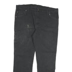 DICKIES Mens Regular Fit Black Cotton Blend Jeans W40 L32 Workwear Straight Zip