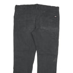 DICKIES Mens Regular Fit Black Cotton Blend Jeans W40 L32 Workwear Straight Zip
