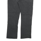 DICKIES Mens Regular Fit Black Cotton Blend Jeans W40 L32 Workwear Straight Zip