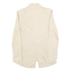 TOMMY HILFIGER Womens Cream Plain Cardigan Button Up Regular Size M Cotton Blend