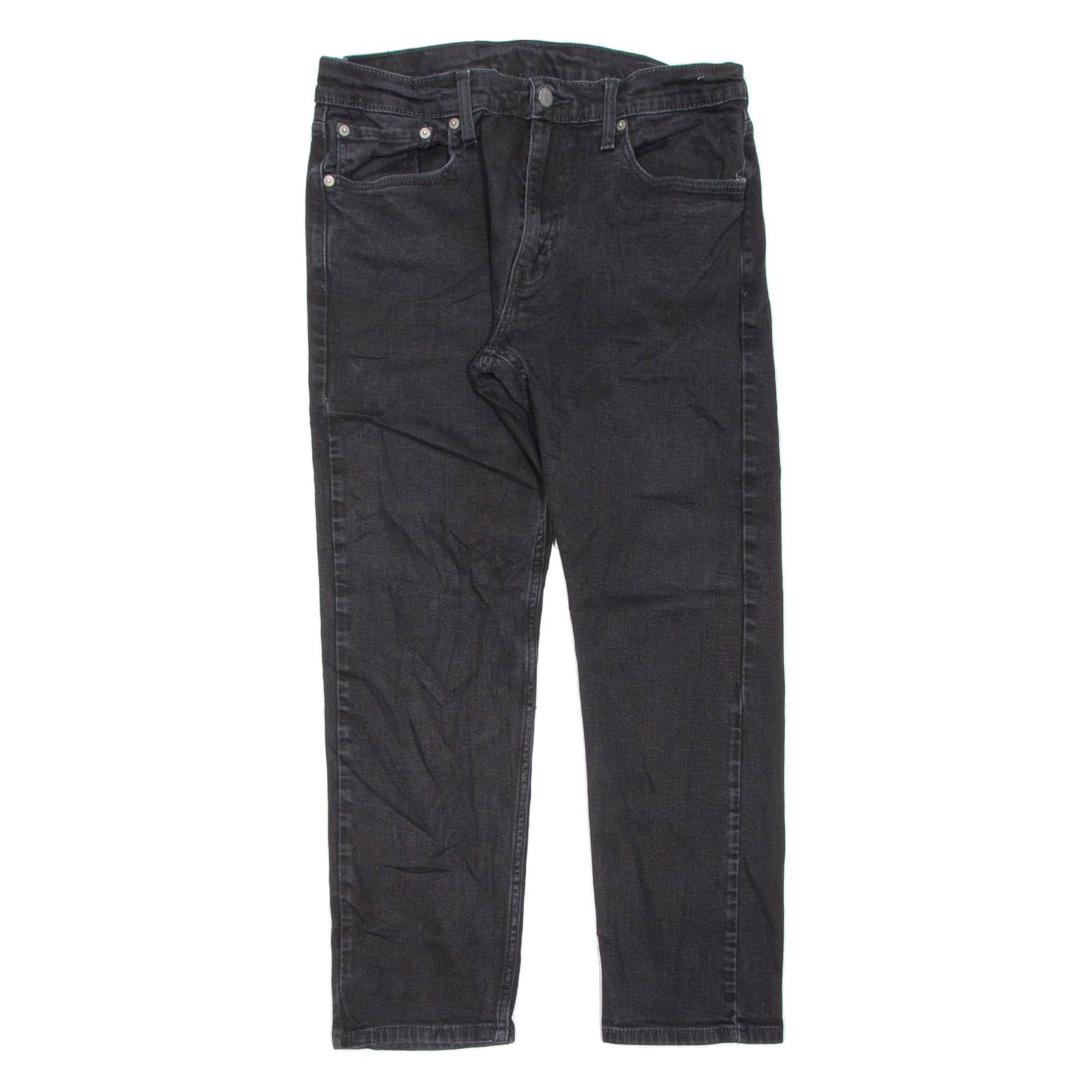 LEVI'S 502 Jeans Womens Black Regular Tapered W32 L26