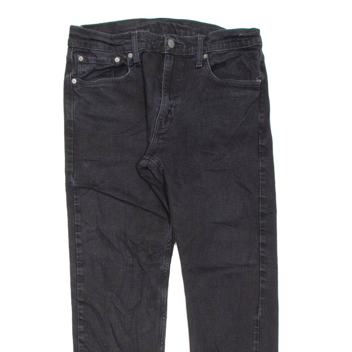 LEVI'S 502 Jeans Womens Black Regular Tapered W32 L26