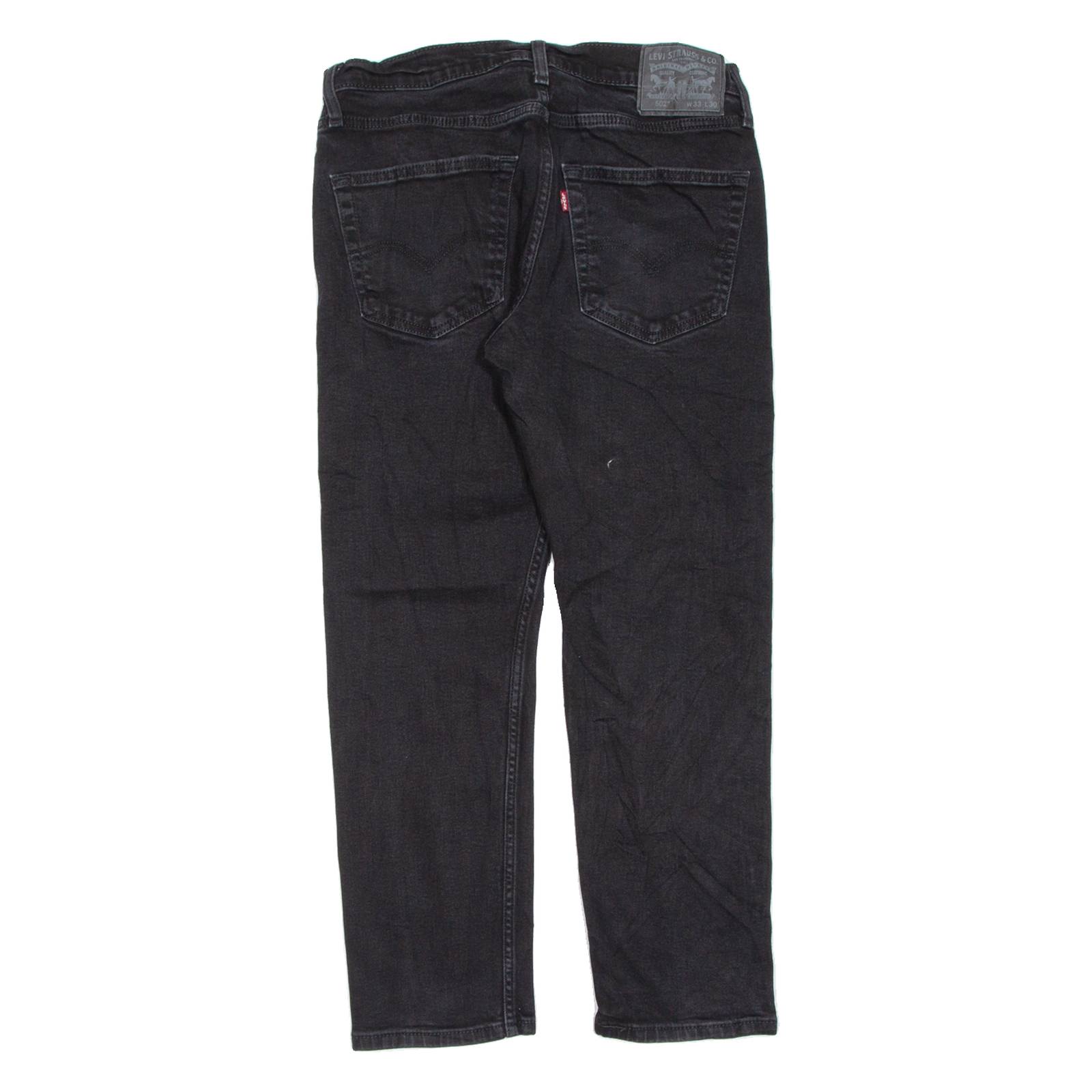 LEVI'S 502 Jeans Womens Black Regular Tapered W32 L26