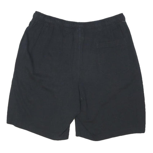 NIKE Mens Black Casual Cotton Blend Shorts XL W34 Drawstring Pockets