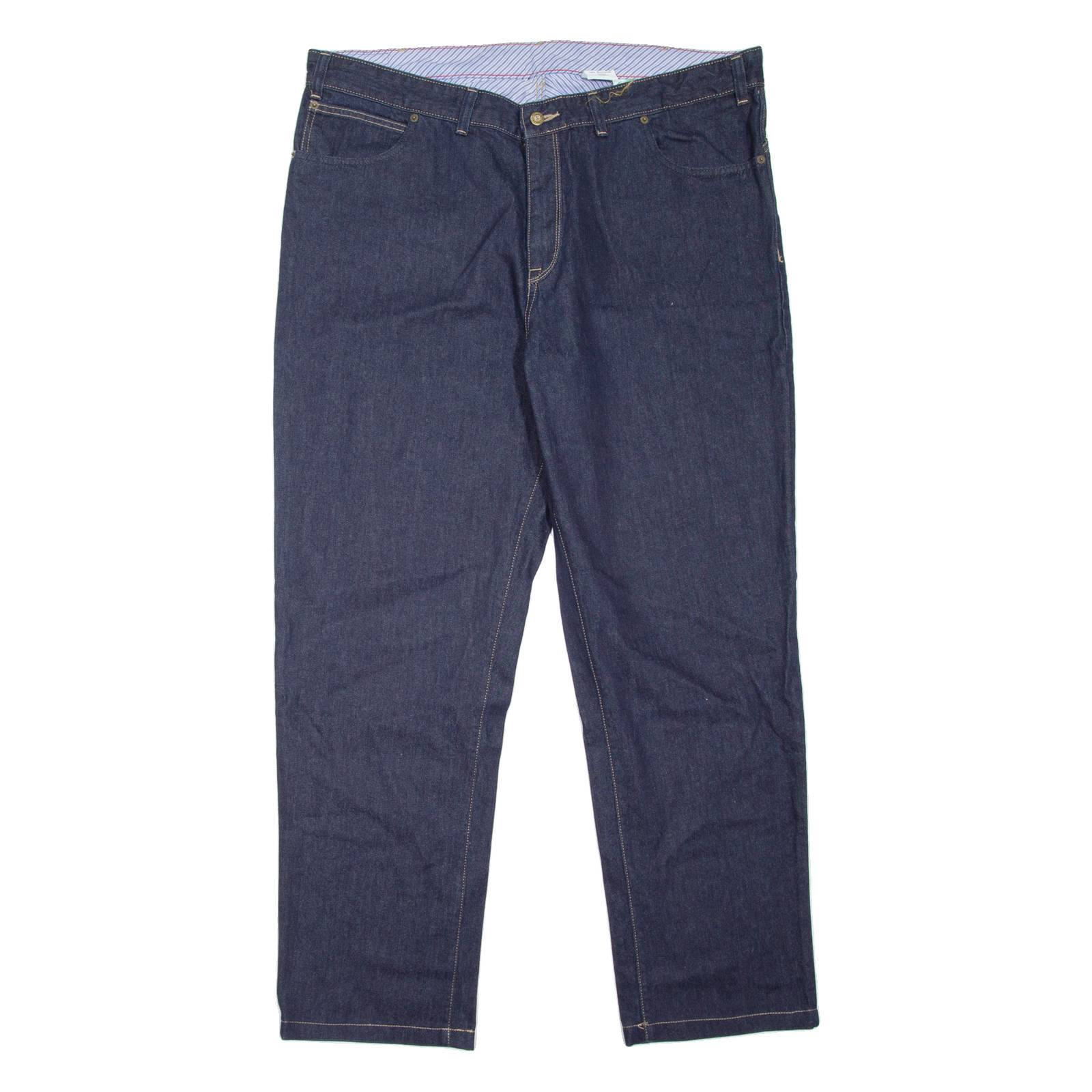 TRACK Mens Jeans Blue Regular Tapered W42 L32