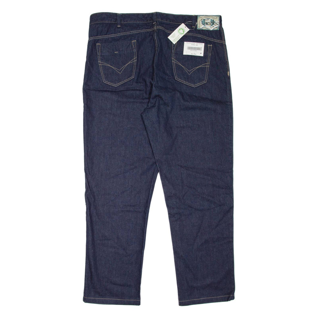 TRACK Mens Jeans Blue Regular Tapered W42 L32
