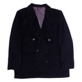 DEL MOD Mens Blazer Jacket Black Wool L