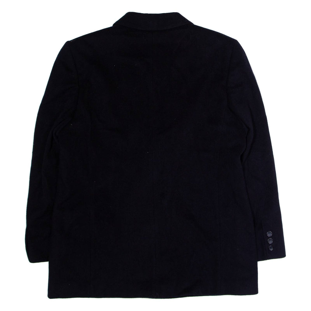 DEL MOD Mens Blazer Jacket Black Wool L