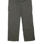 WRANGLER Mens Cotton Blend Grey Cargo Workwear Regular Fit Trousers W30 L33