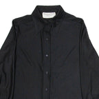 OSCAR DE LA RENTA Womens Plain Shirt Black Nylon Long Sleeve M