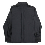 OSCAR DE LA RENTA Womens Plain Shirt Black Nylon Long Sleeve M