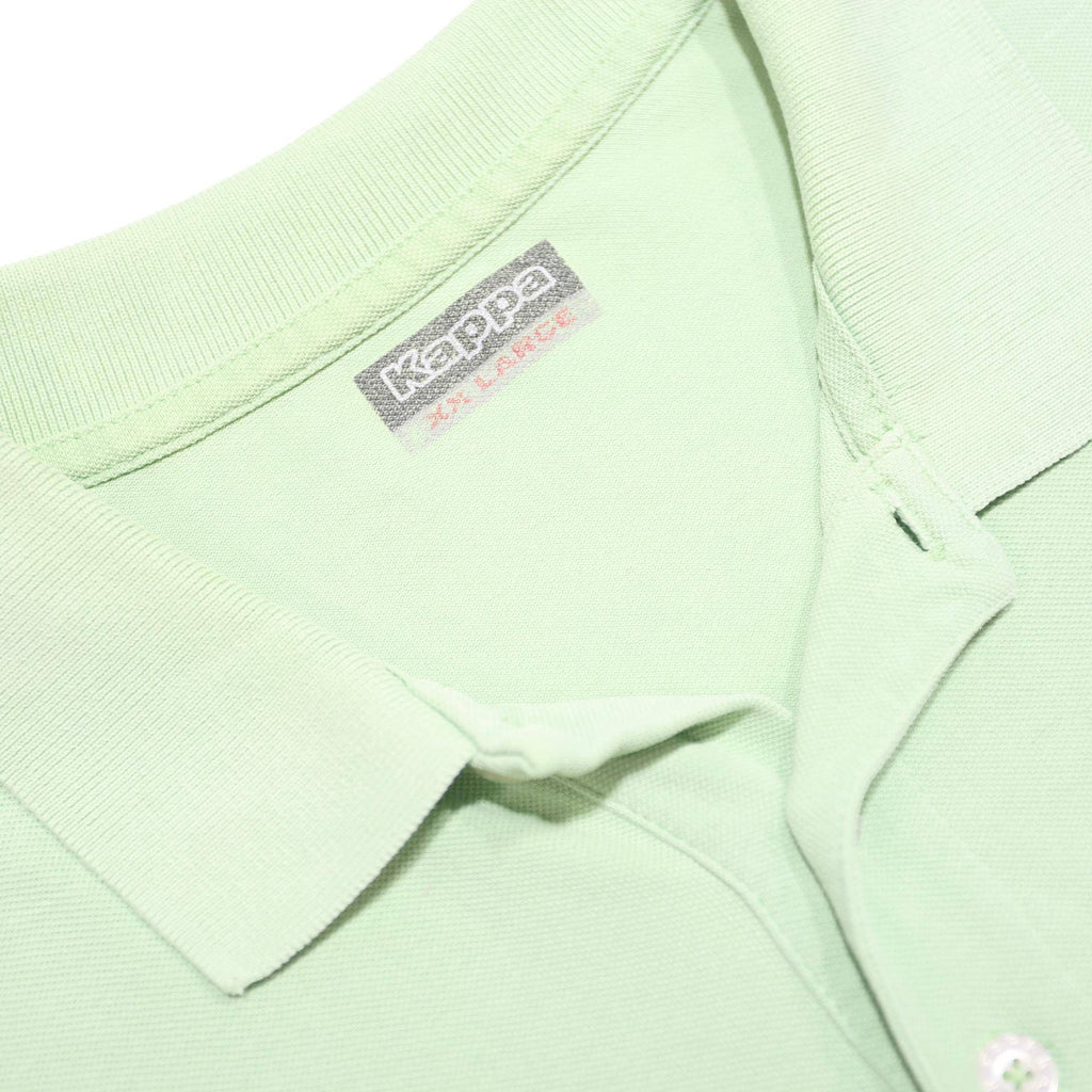 KAPPA Mens Green Short Sleeve Basic Polo Shirt 2XL Cotton Casual