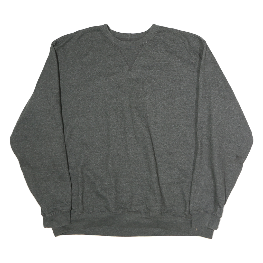 CARHARTT Mens Grey Crew Neck 2XL Cotton Sweatshirt Comfortable Classic Fit