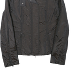 ZARA Womens Black Zip Jacket M Polyester Blend Plain Lightweight Stylish