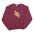 RUSSELL ATHLETIC Mens Maroon FSU Softball Crew Neck L Cotton Blend Sweatshirt