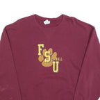 RUSSELL ATHLETIC Mens Maroon FSU Softball Crew Neck L Cotton Blend Sweatshirt