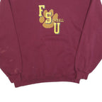 RUSSELL ATHLETIC Mens Maroon FSU Softball Crew Neck L Cotton Blend Sweatshirt