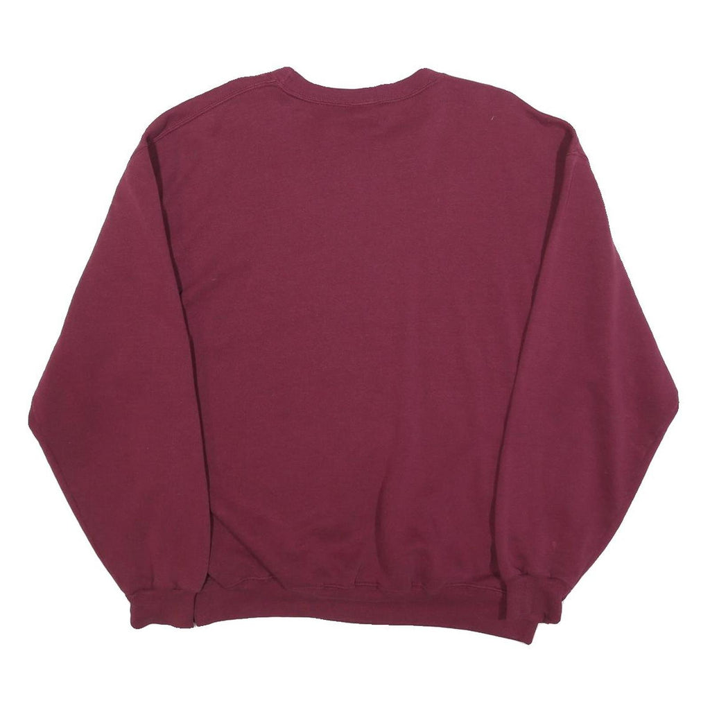RUSSELL ATHLETIC Mens Maroon FSU Softball Crew Neck L Cotton Blend Sweatshirt