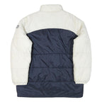 UMBRO Mens White & Navy Padded Zip Jacket XL Polyester Blend Casual Sportswear