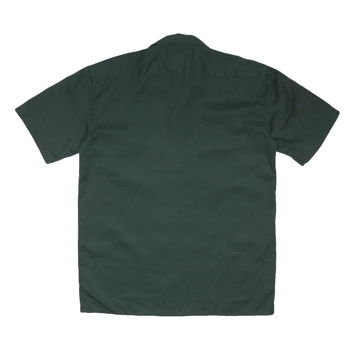 DICKIES Mens Green Work Shirt M Button Pocket Short Sleeve Durable