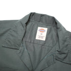 DICKIES Mens Green Work Shirt M Button Pocket Short Sleeve Durable
