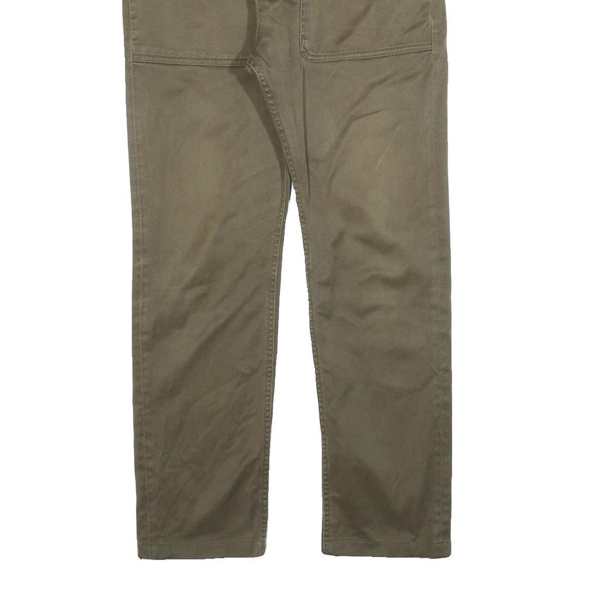 DIESEL Mens Cotton Blend Slim Tapered Trousers Olive Green W29 L28 Casual