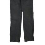 CARHARTT Mens Cotton Blend Black Regular Straight Trousers W30 L32 Workwear Zip