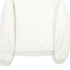 WRANGLER Mens White Cotton Zip Jacket XL Plain Casual Classic Outerwear