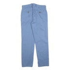 TOMMY HILFIGER Mens Cotton Blend Blue Regular Fit Straight Trousers W29 L30