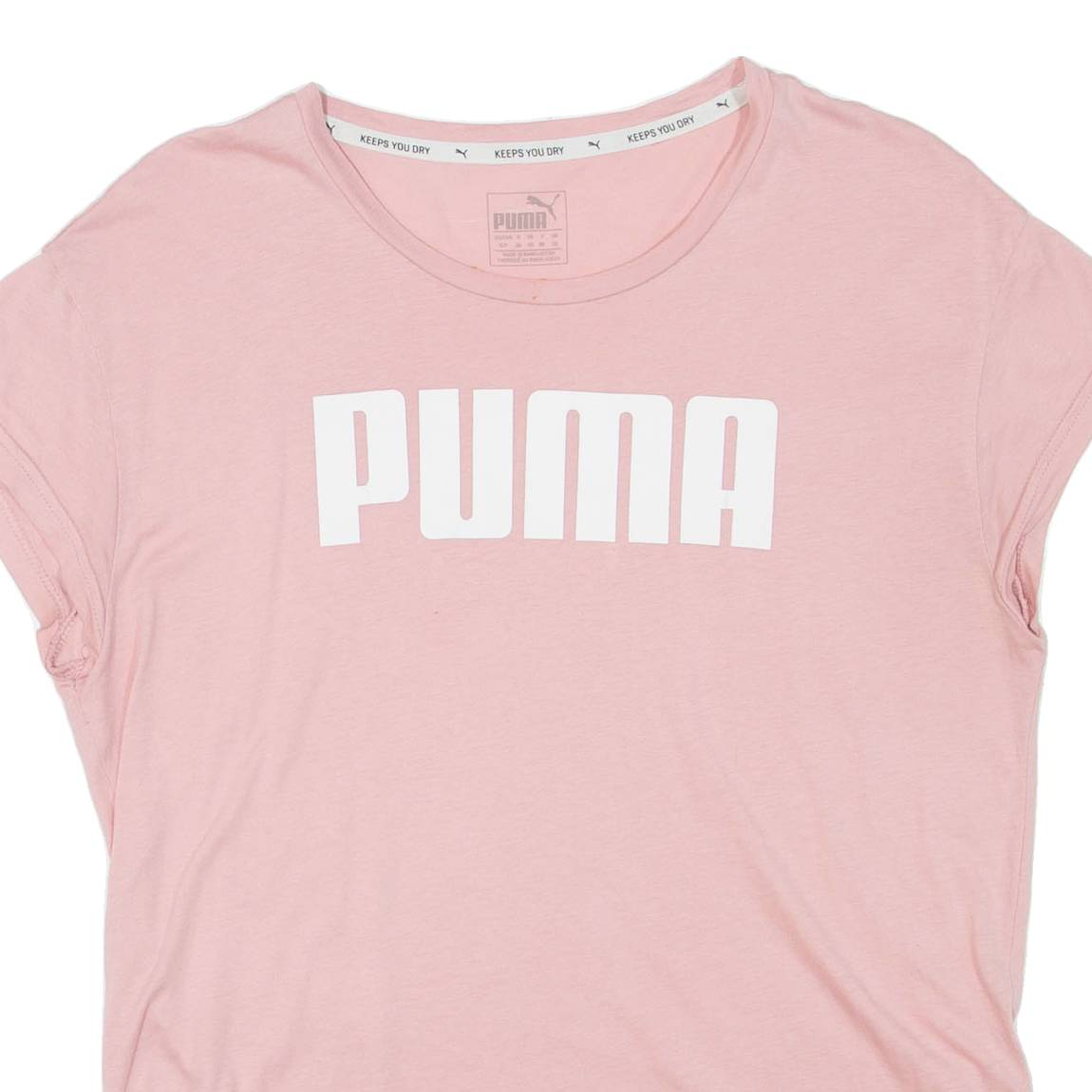 PUMA Womens T-Shirt Pink UK 10