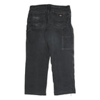DICKIES Mens Regular Fit Blue Jeans Cotton Blend Button W38 L30 Workwear Denim