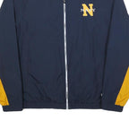 CHAMPION Mens Navy & Yellow Zip Jacket L Polyester Blend Navy Print Sportswear