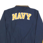 CHAMPION Mens Navy & Yellow Zip Jacket L Polyester Blend Navy Print Sportswear