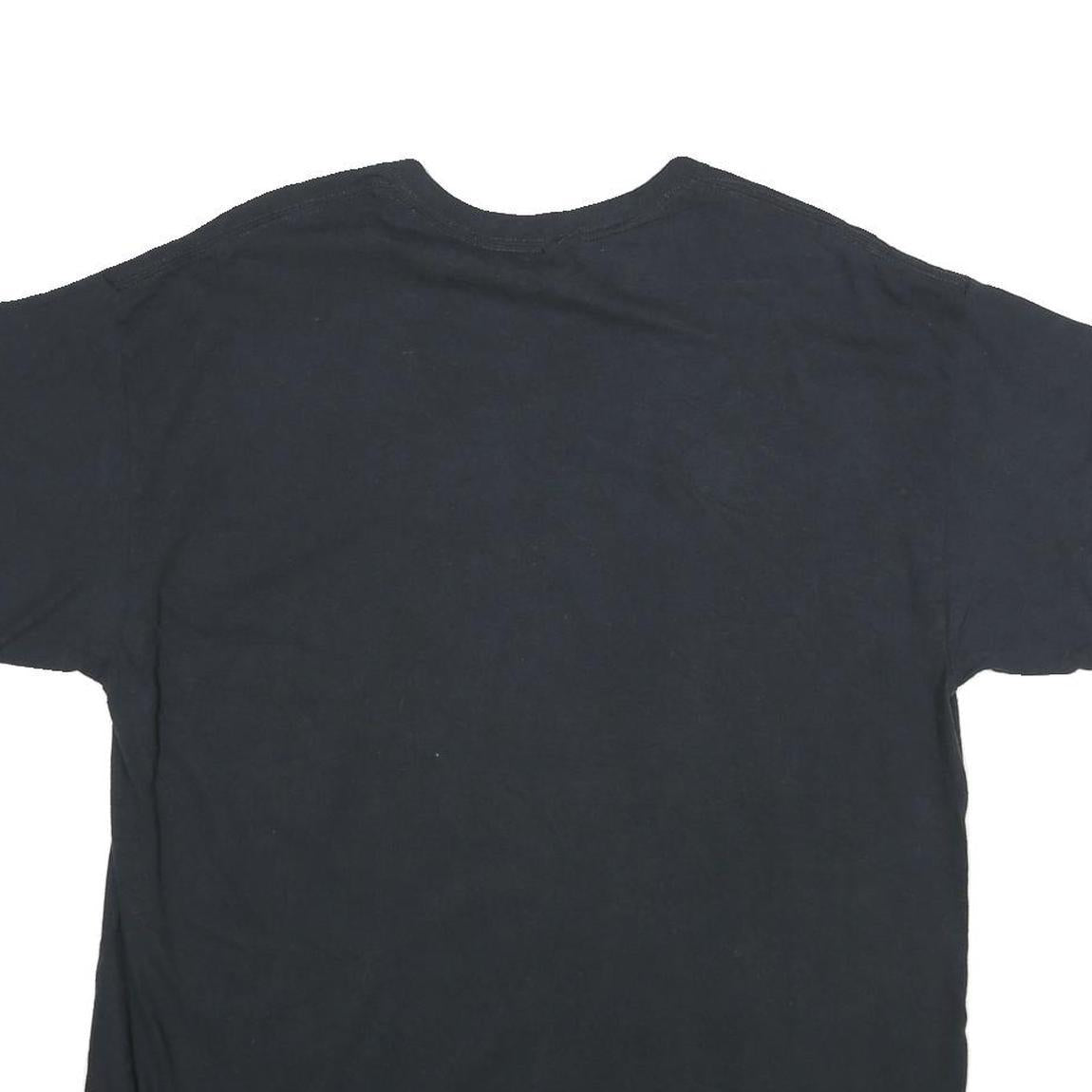 DOM Mens Black XL Cotton Graphic T-Shirt Short Sleeve Crew Neck Tiger Print