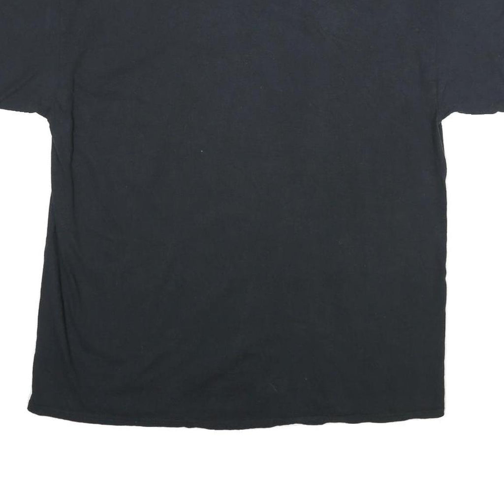 DOM Mens Black XL Cotton Graphic T-Shirt Short Sleeve Crew Neck Tiger Print