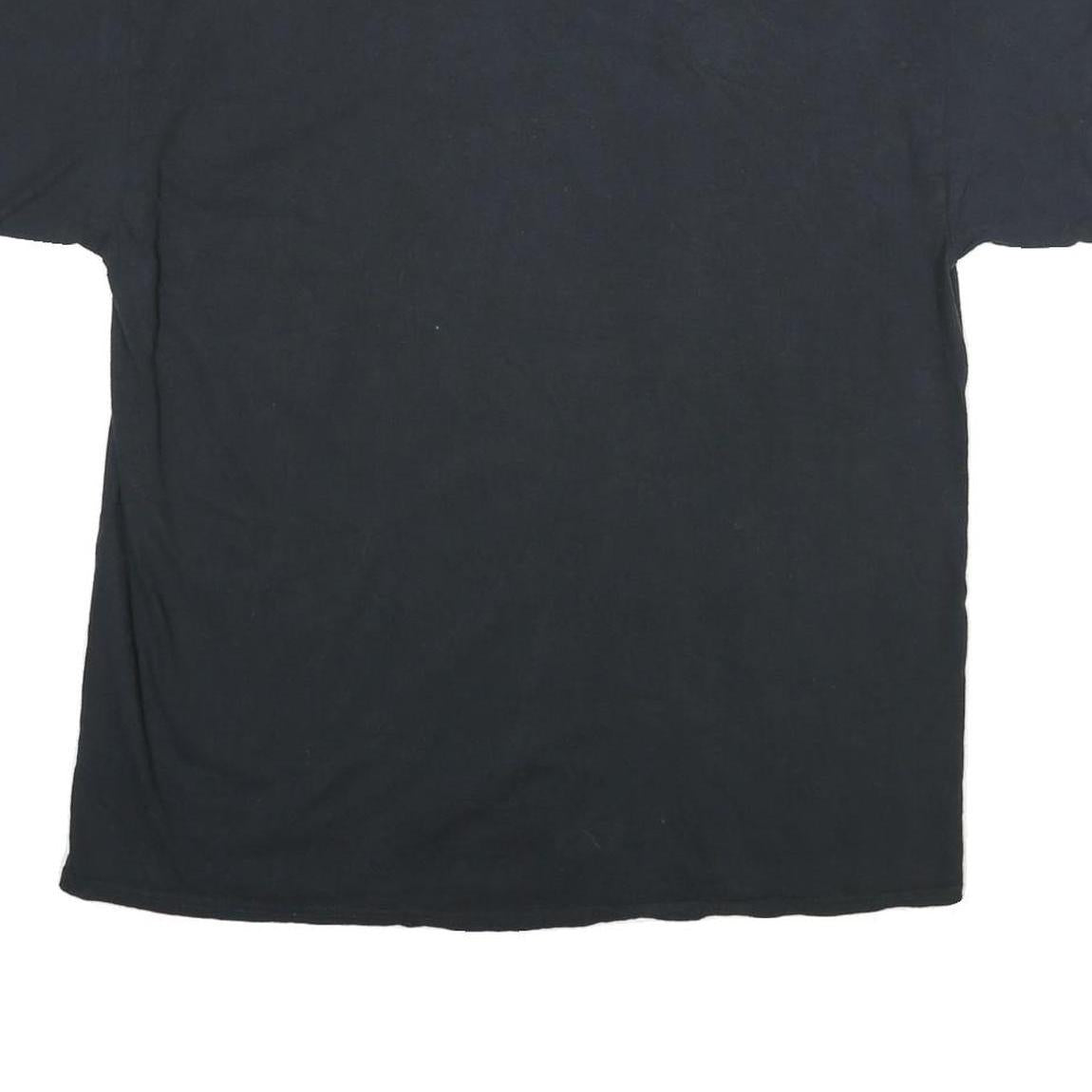 DOM Mens Black XL Cotton Graphic T-Shirt Short Sleeve Crew Neck Tiger Print