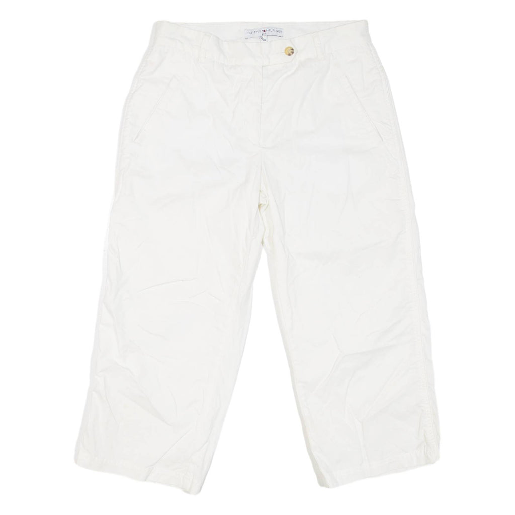 TOMMY HILFIGER Golf Womens Pedal Pushers Shorts White L W38