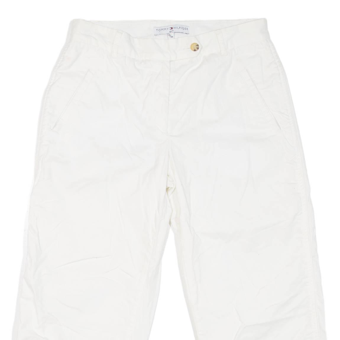 TOMMY HILFIGER Golf Womens Pedal Pushers Shorts White L W38