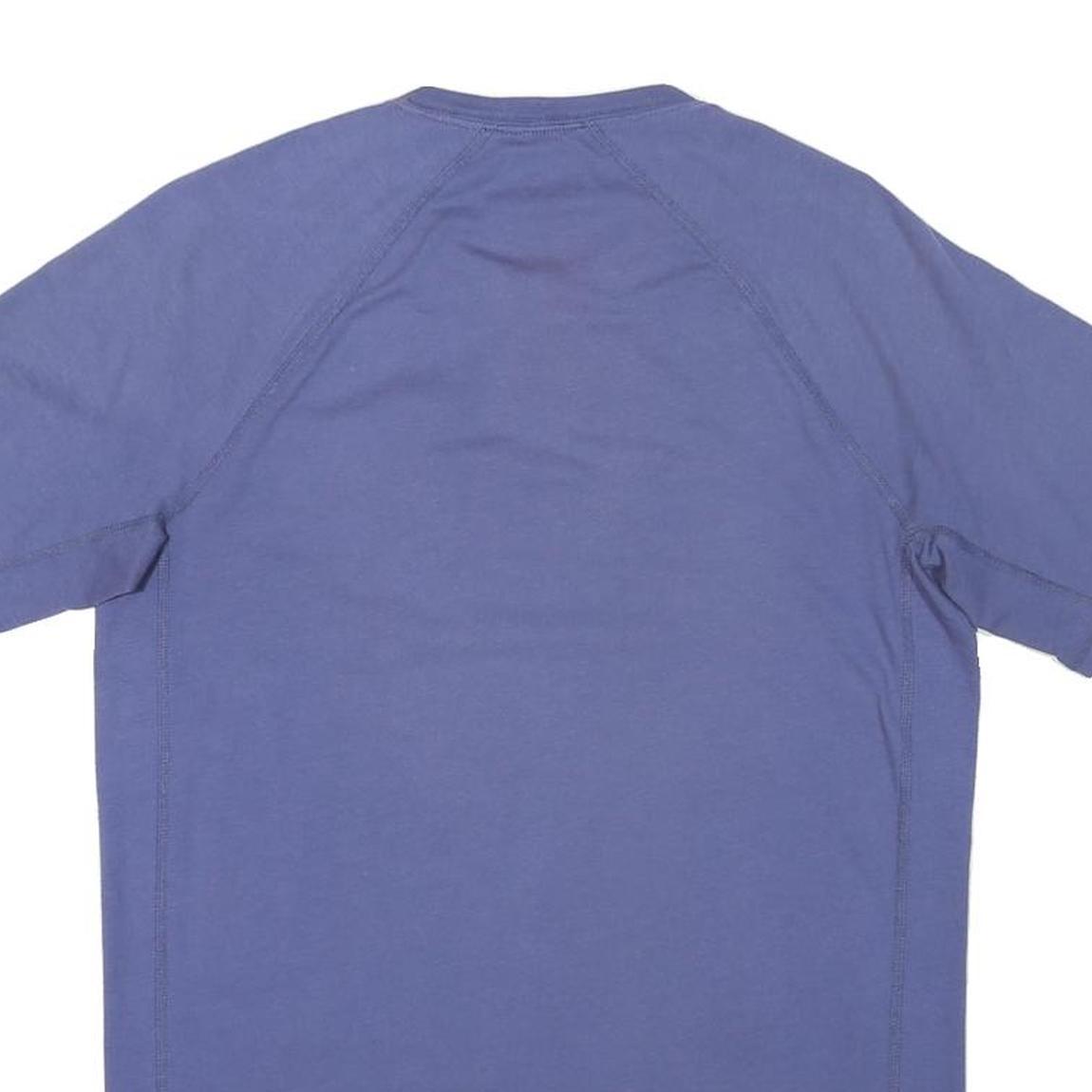 CARHARTT Mens Blue Pocket T-Shirt S Short Sleeve Crew Neck Workwear Logo