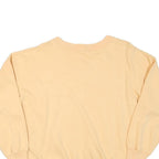 Mens Beige Sweatshirt Crew Neck M Cotton Blend Textured Panel SWETS by meriboso