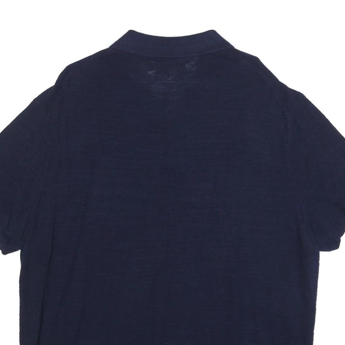 POLO RALPH LAUREN Mens Blue Polo Shirt XL Cotton Blend Short Sleeve Classic Fit