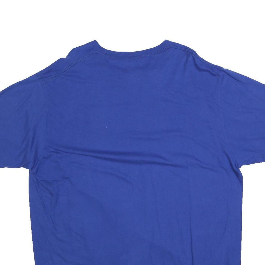 MLB Mens Blue Cubs Graphic T-Shirt 2XL Short Sleeve Crew Neck Cotton Blend