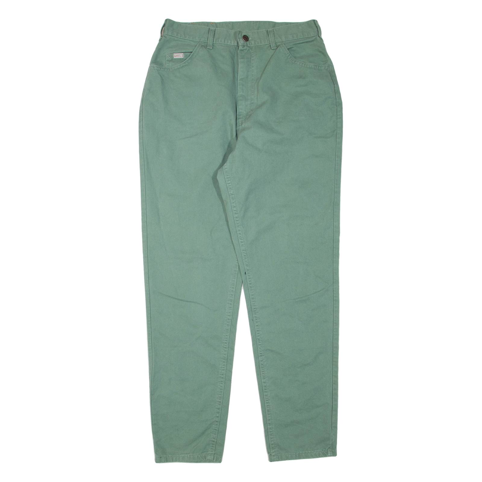 LEE Womens Trousers Green Regular Tapered W30 L31