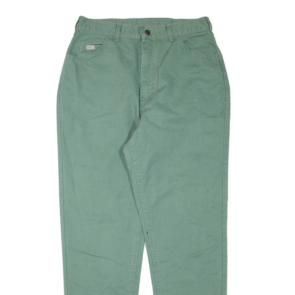 LEE Womens Trousers Green Regular Tapered W30 L31