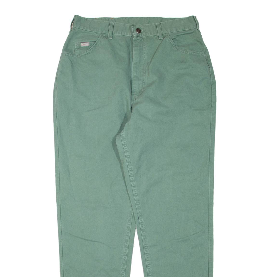 LEE Womens Trousers Green Regular Tapered W30 L31