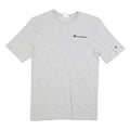 CHAMPION Mens Grey S T-Shirt Short Sleeve Crew Neck Cotton Blend Classic Logo