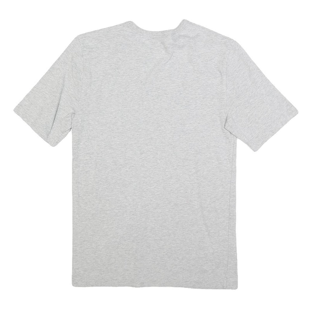 CHAMPION Mens Grey S T-Shirt Short Sleeve Crew Neck Cotton Blend Classic Logo