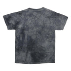 DELTA Mens Black Tie Dye Graphic T-Shirt M Short Sleeve Crew Neck Cotton