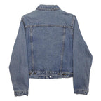 ATTITUDE Womens Blue Denim Jacket S Denim Button Casual Outerwear