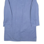 PECHEUR Mens Blue Cotton Button Jacket M Plain Classic Workwear Casual